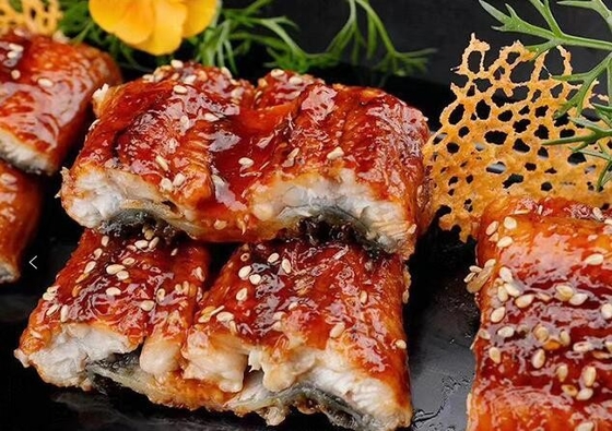 凍結した焼いたウナギイール 完璧な食材