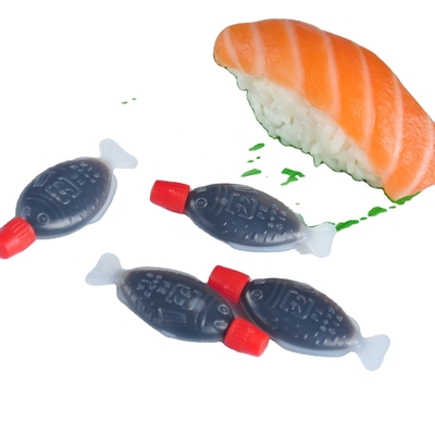 100% 純度で 醸造されたハラル寿司 ミニ魚形 ソーヤソース