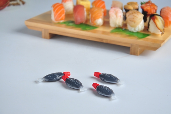 100% 純度で 醸造されたハラル寿司 ミニ魚形 ソーヤソース
