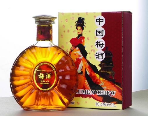 真の中国風 グリーンプルームワイン 甘い味の中等品